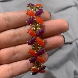 5 for $25– Salmon and violet bracelet